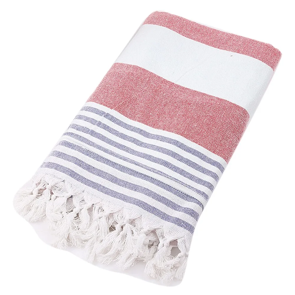 180*100cm Turkish Striped Tassel Cotton Bath Towel Travel Gym Camping Bath Towel Beach Blanket Bathtowel Cloth Mat Beach Towels