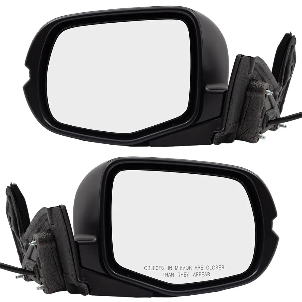 2017-2023 Honda Ridgeline RTL FWD/RTL-T FWD/RTS Power Door Mirror Assembly Paint To Match Black Manual Folding Without Heat-Signal-Memory-Auto Dimming-RH Side View Camera Set LH RH 2019-2021 Honda Passport Sport