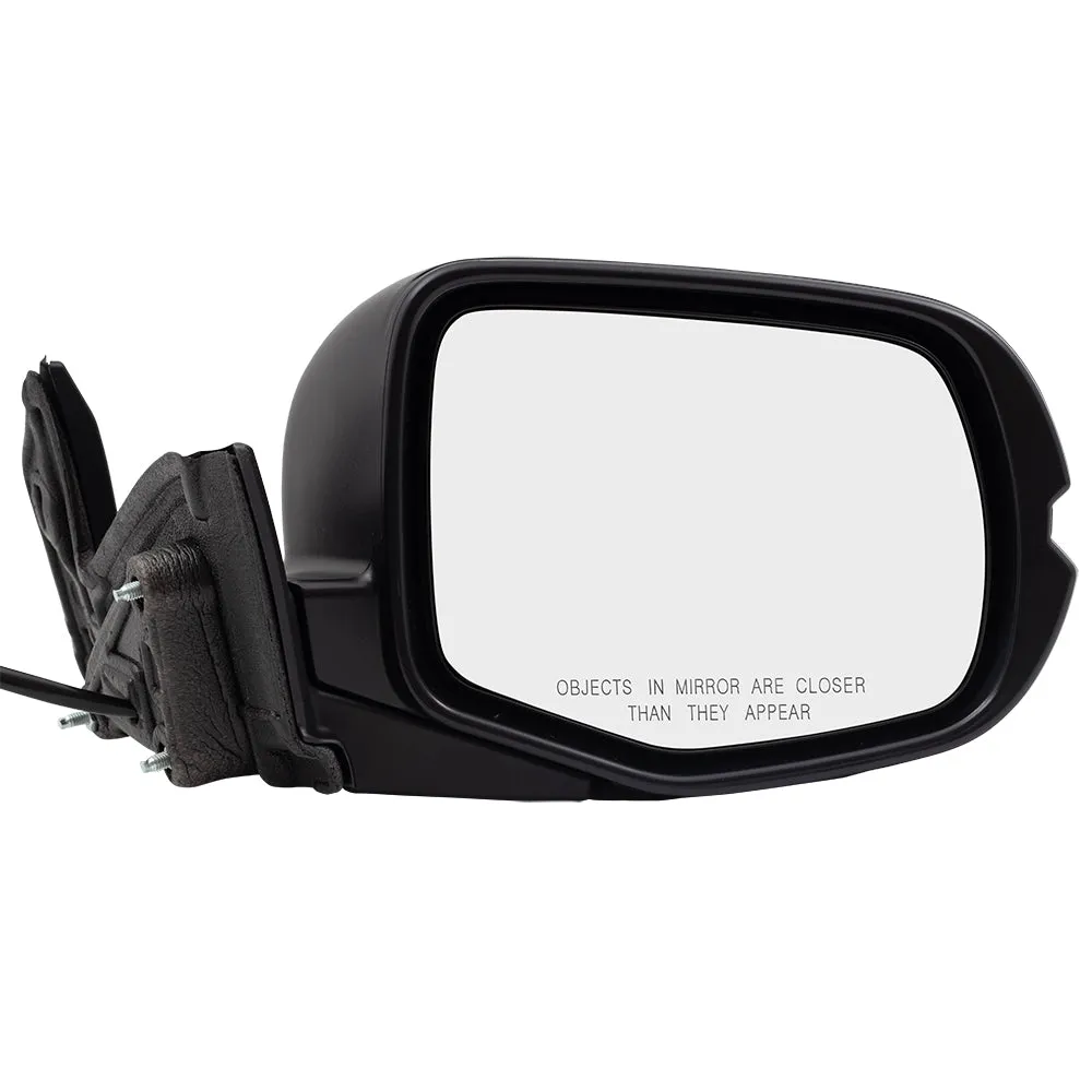 2017-2023 Honda Ridgeline RTL FWD/RTL-T FWD/RTS Power Door Mirror Assembly Paint To Match Black Manual Folding Without Heat-Signal-Memory-Auto Dimming-Side View Camera RH 2019-2021 Honda Passport Sport