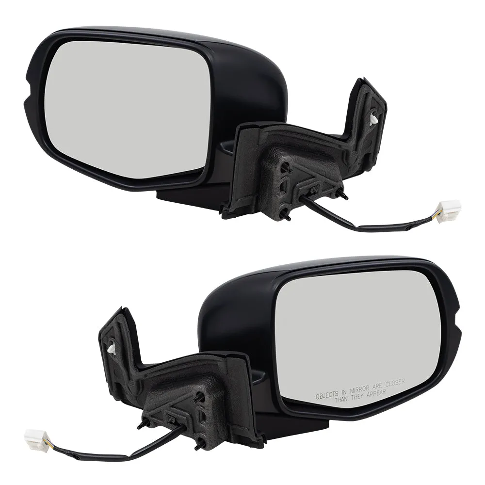 2019-2022 Honda Pilot EX/Sport Power Mirror Assembly Paint To Match Black Manual Folding With Heat-Signal Without Memory-Auto Dimming-RH Side View Camera Set LH RH 2022-2023 Honda Passport Sport