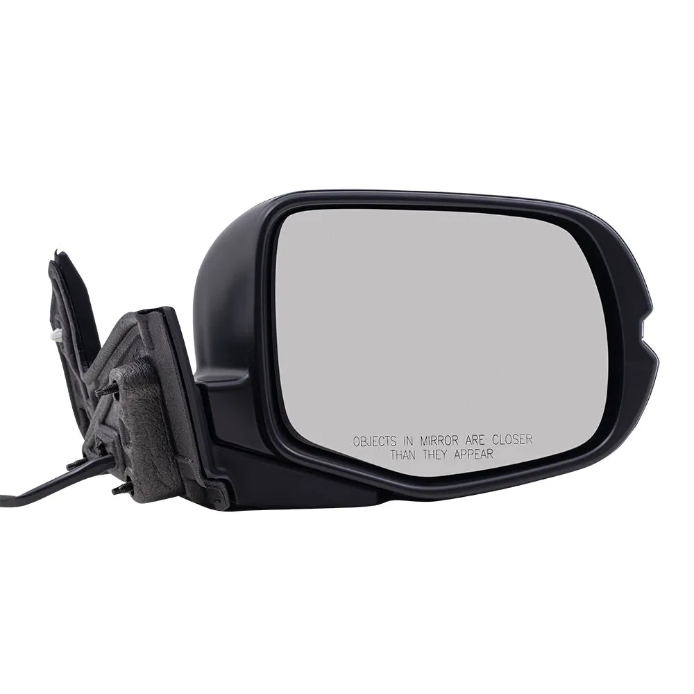 2019-2022 Honda Pilot EX/Sport Power Mirror Assembly Paint To Match Black Manual Folding With Heat-Signal Without Memory-Auto Dimming-RH Side View Camera Set LH RH 2022-2023 Honda Passport Sport