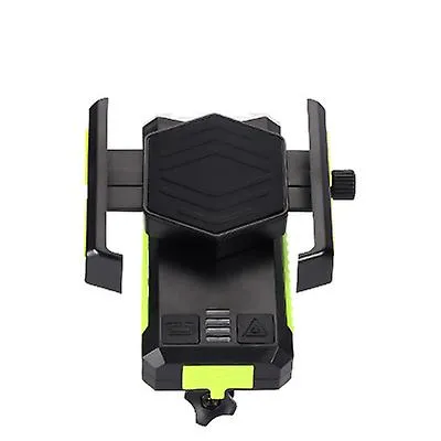 2400mAh green black Outdoor cycling bike front light with emergency light, with power bank, mobile phone holder,Waterproof,rechargeable AZ22533