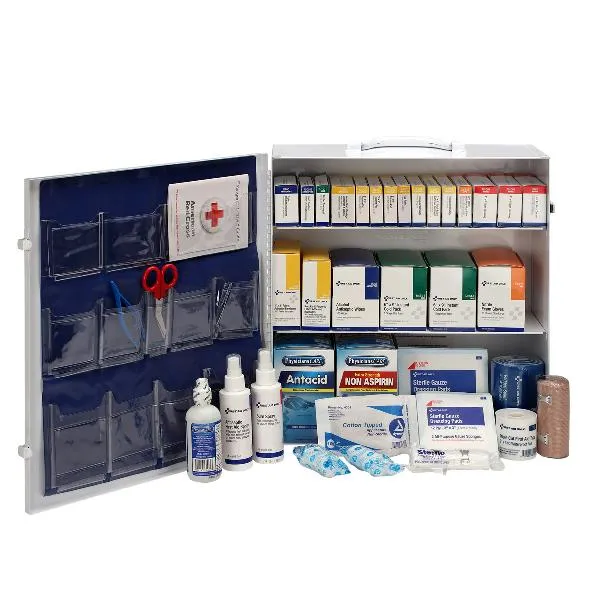 3 Shelf First Aid ANSI 2015 Class B  Metal Cabinet, with Meds