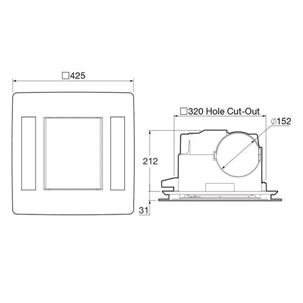 313M³/H Diy 3-In-1 Wireless Exhaust Fan Response Radiance Bathroom With Remote