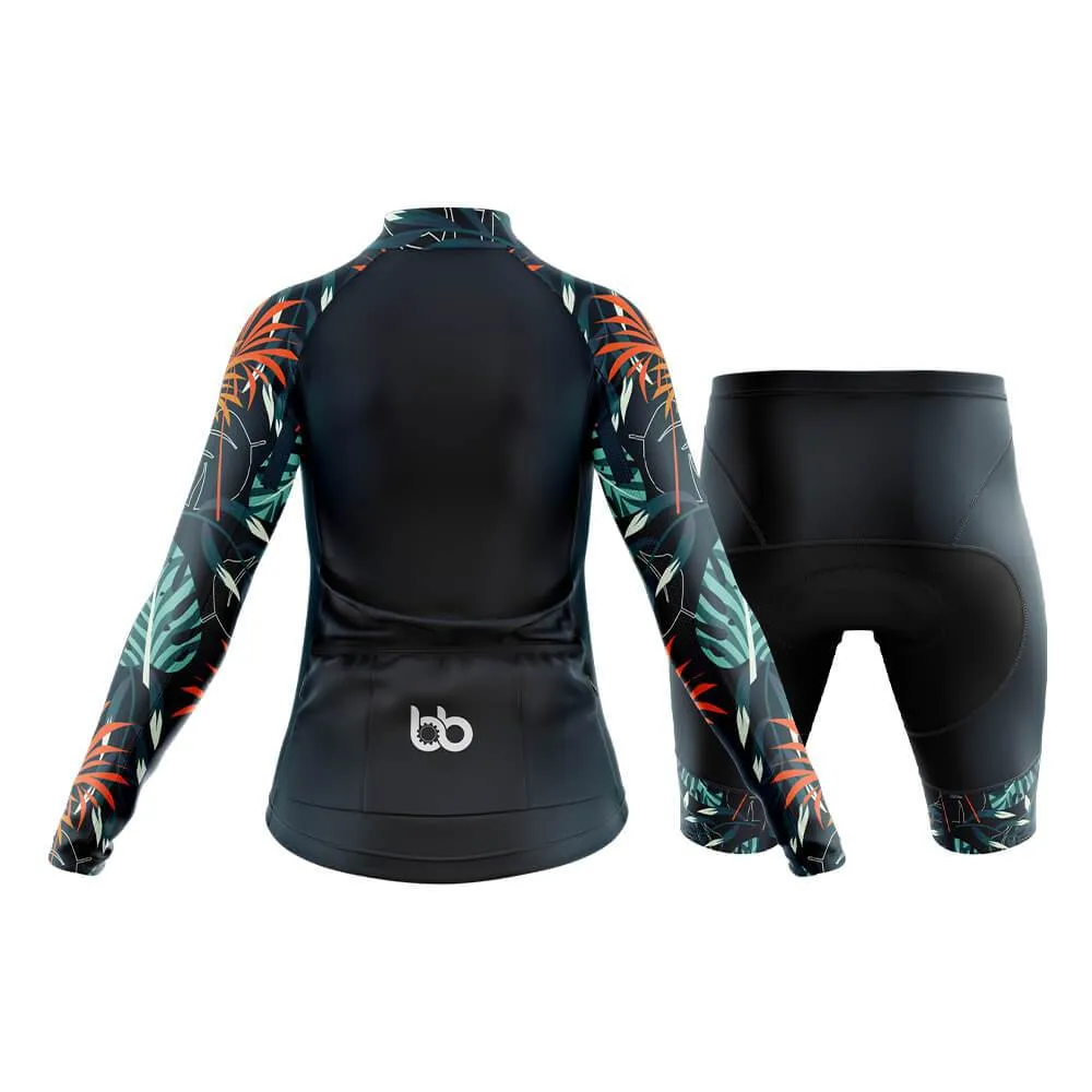 Amazon Forest Floral Sleeves Club Cycling Kit