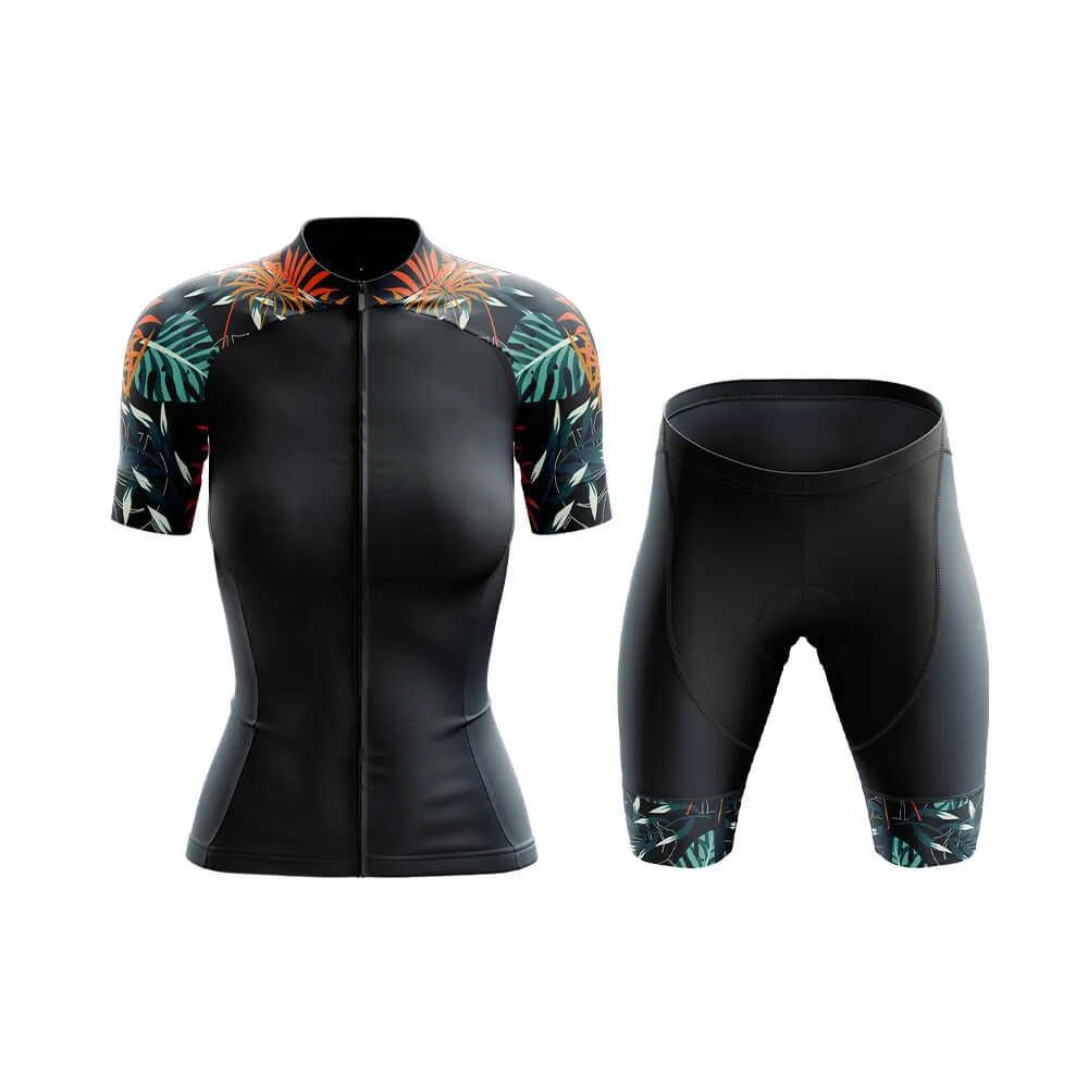 Amazon Forest Floral Sleeves Club Cycling Kit