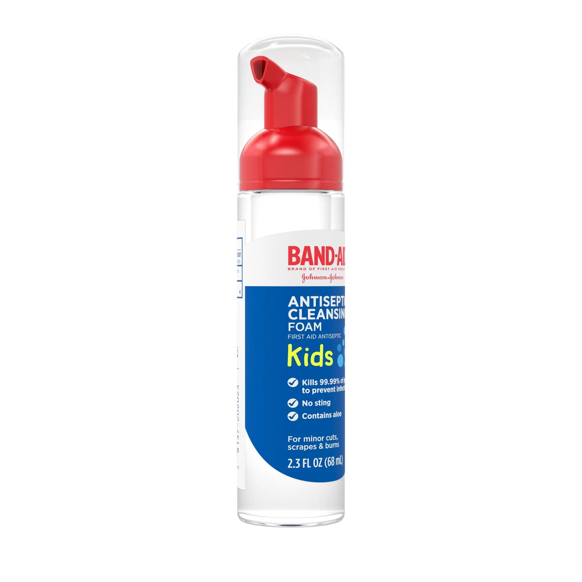 Band-Aid First Aid Antiseptic Cleansing Foam for Kids, 2.3 fl. Oz