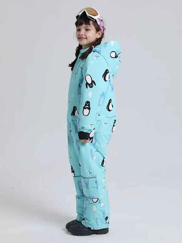 Boy & Girls Penguin One Piece Snowsuits