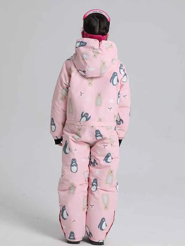 Boy & Girls Penguin One Piece Snowsuits