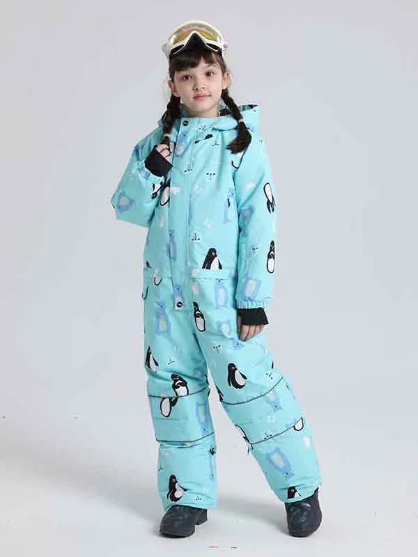 Boy & Girls Penguin One Piece Snowsuits