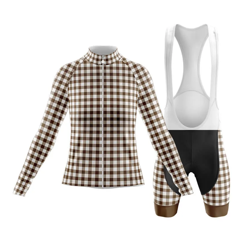 Checkered (Brown) Club Cycling Kit