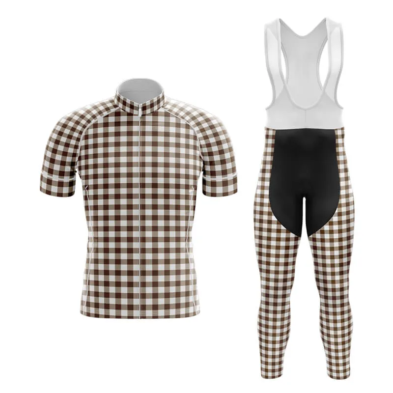 Checkered (Brown) Club Cycling Kit