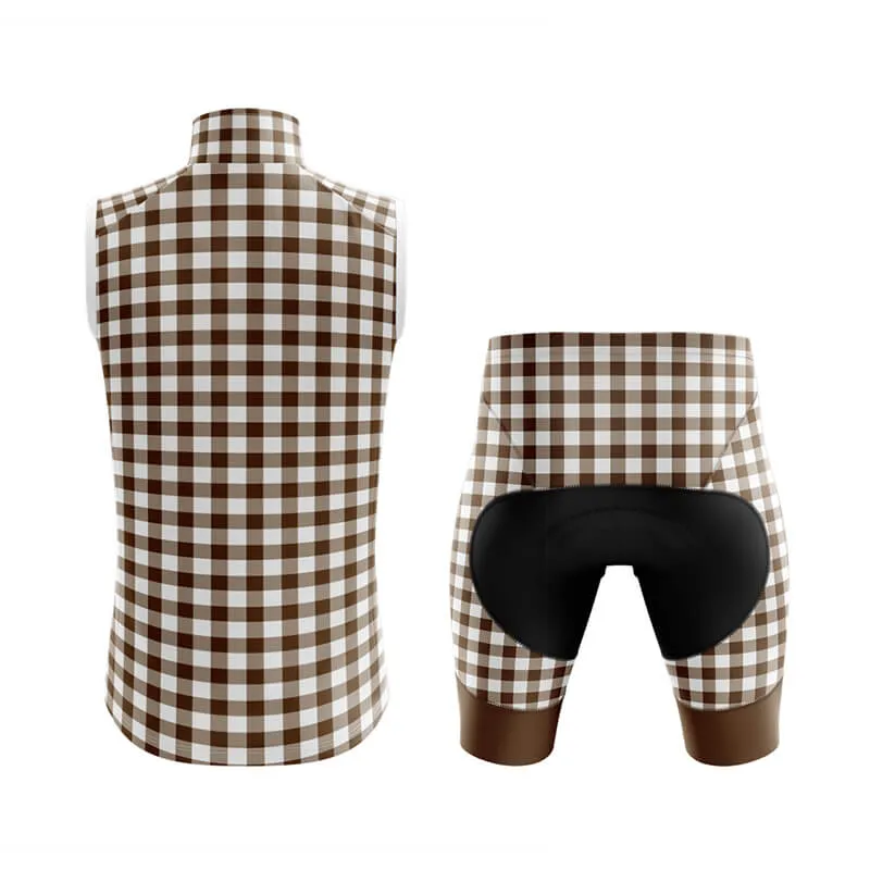 Checkered (Brown) Club Cycling Kit