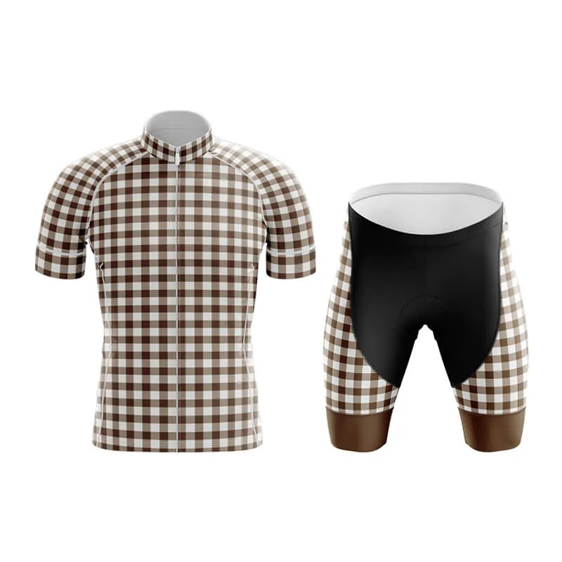 Checkered (Brown) Club Cycling Kit