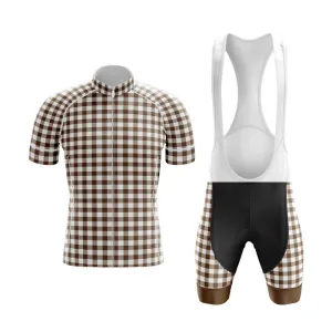 Checkered (Brown) Club Cycling Kit