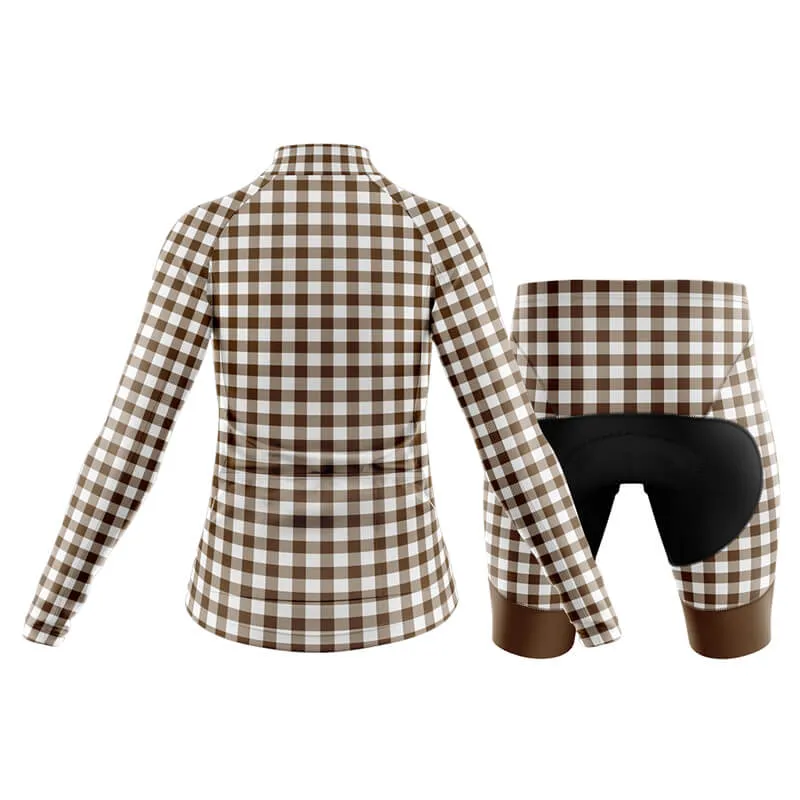 Checkered (Brown) Club Cycling Kit