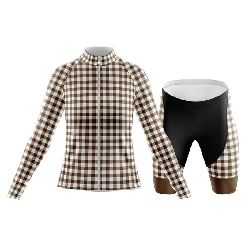 Checkered (Brown) Club Cycling Kit