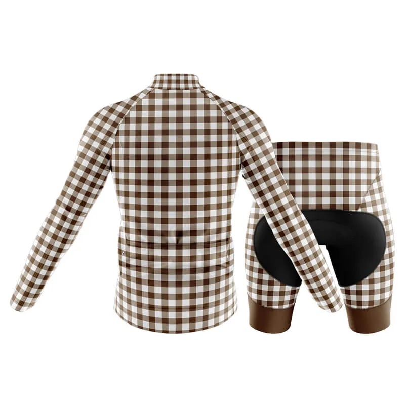 Checkered (Brown) Club Cycling Kit