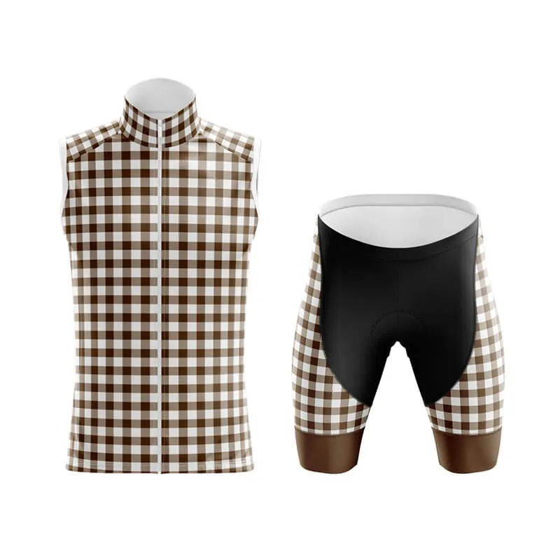 Checkered (Brown) Club Cycling Kit