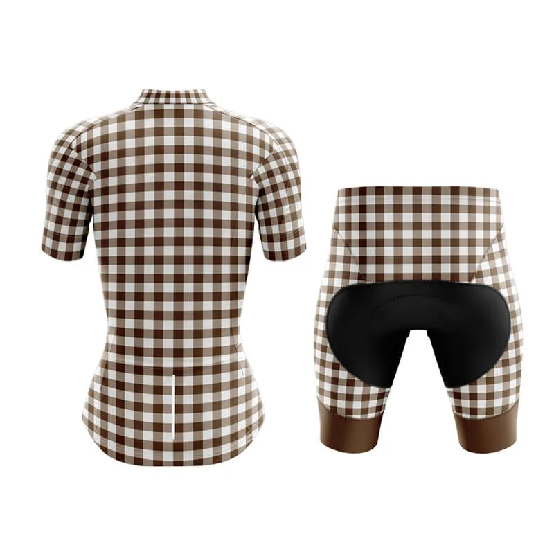 Checkered (Brown) Club Cycling Kit