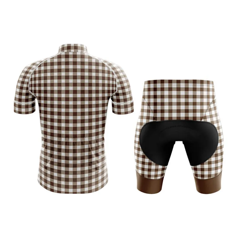 Checkered (Brown) Club Cycling Kit