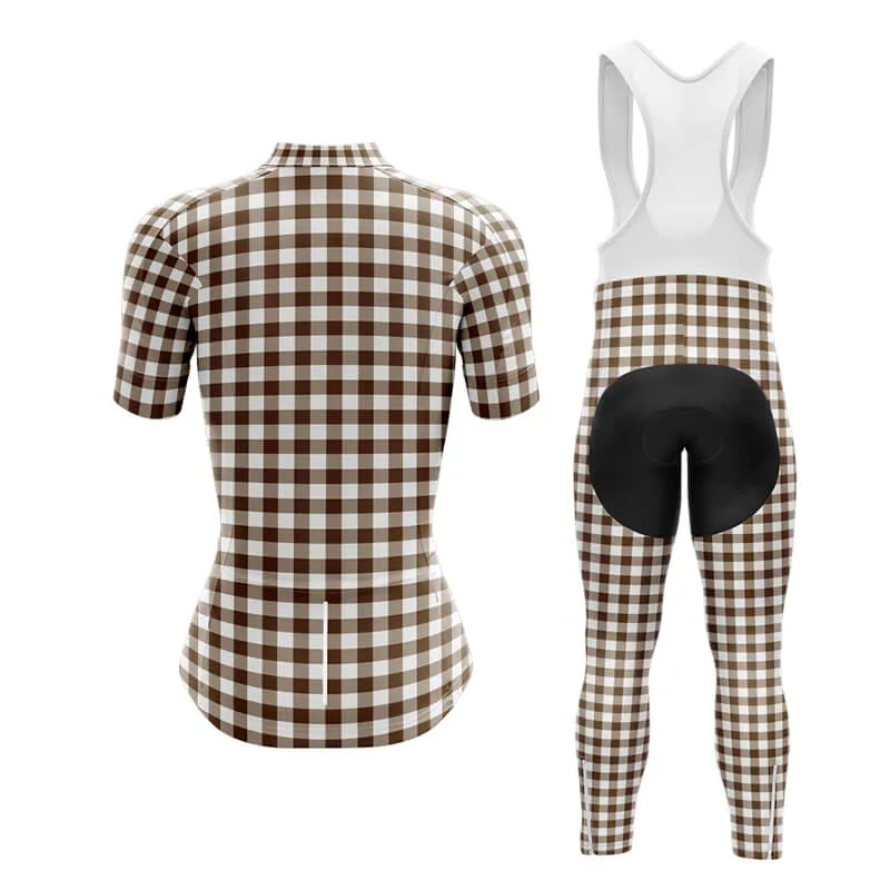 Checkered (Brown) Club Cycling Kit