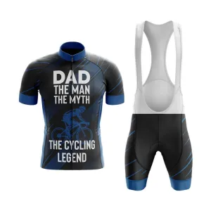 Dad The Cycling Legend (Blue) Club Cycling Kit