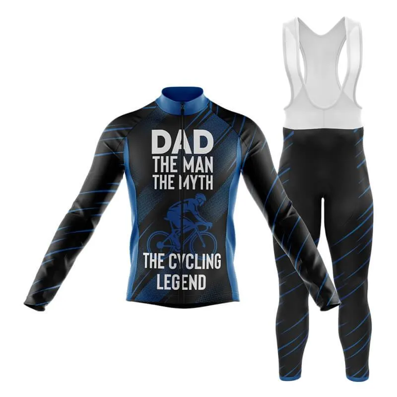 Dad The Cycling Legend (Blue) Club Cycling Kit