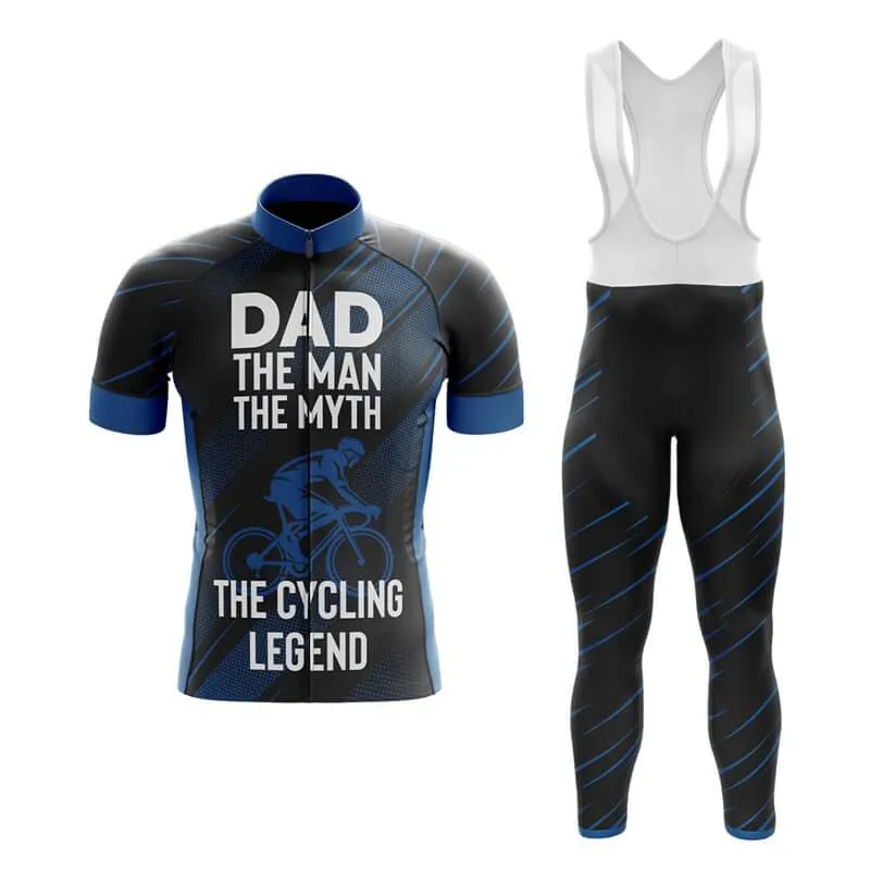 Dad The Cycling Legend (Blue) Club Cycling Kit