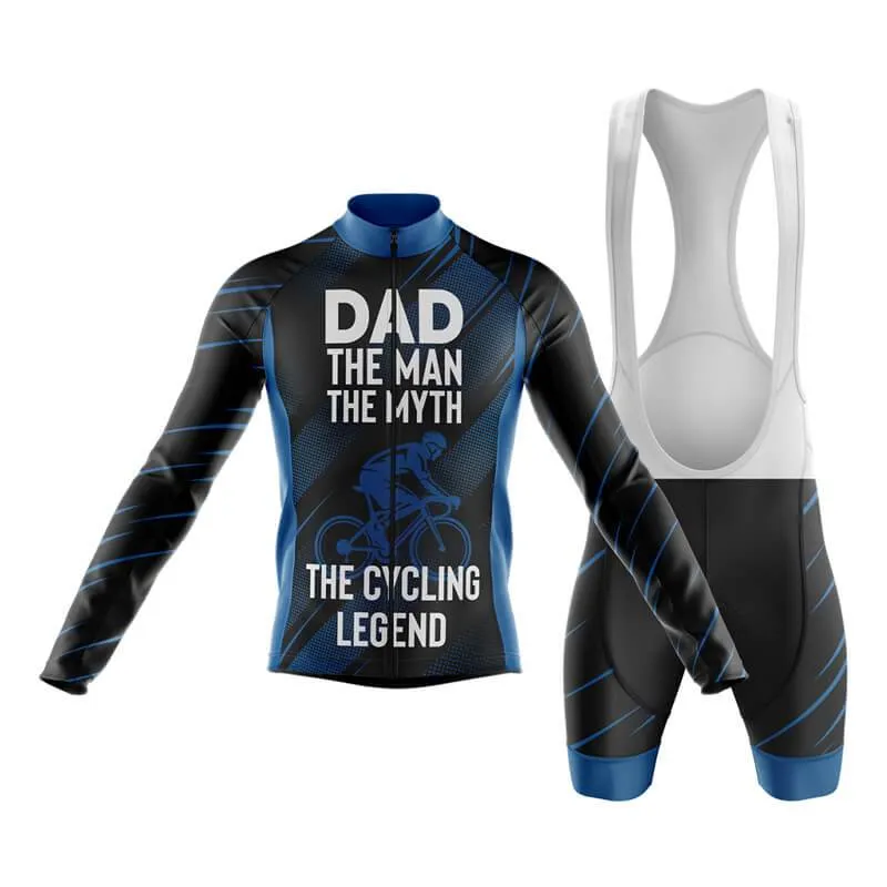 Dad The Cycling Legend (Blue) Club Cycling Kit