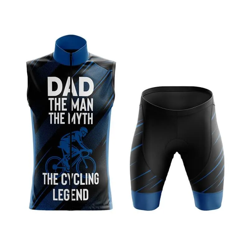 Dad The Cycling Legend (Blue) Club Cycling Kit