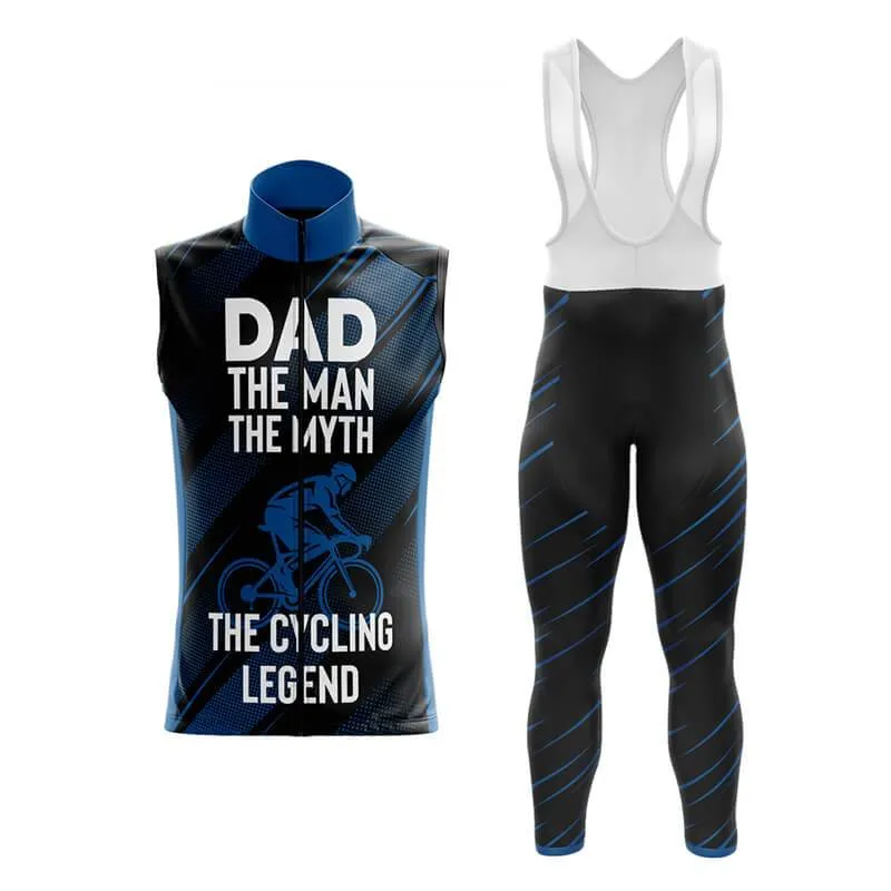 Dad The Cycling Legend (Blue) Club Cycling Kit