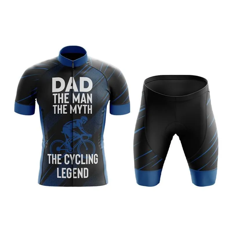 Dad The Cycling Legend (Blue) Club Cycling Kit