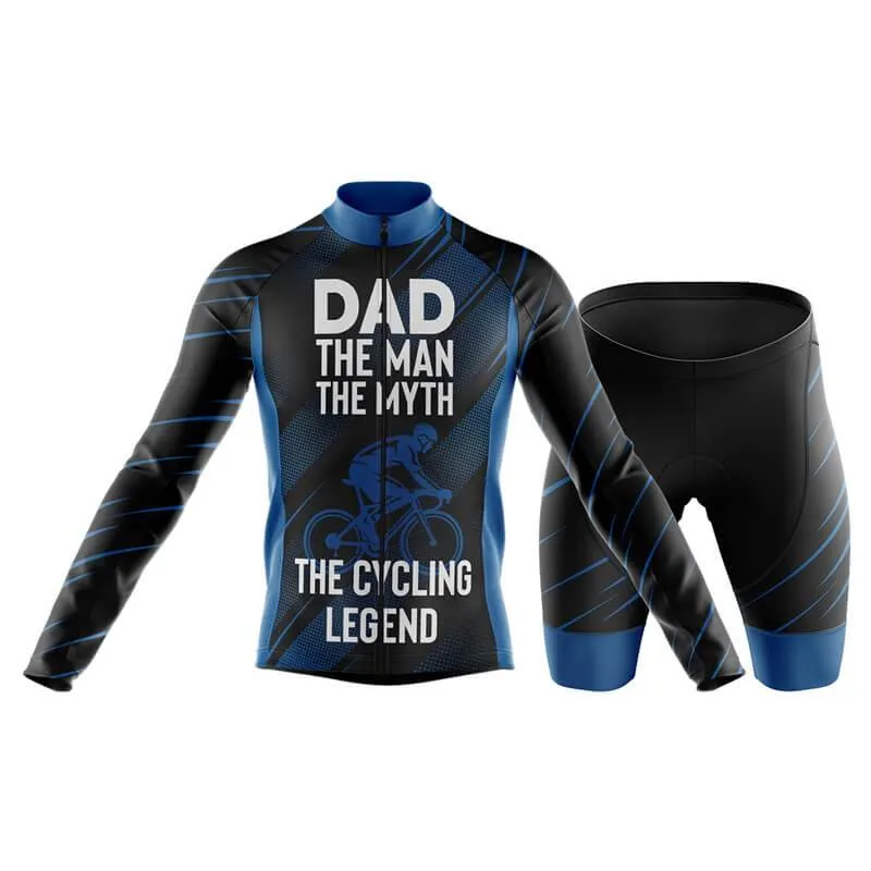 Dad The Cycling Legend (Blue) Club Cycling Kit