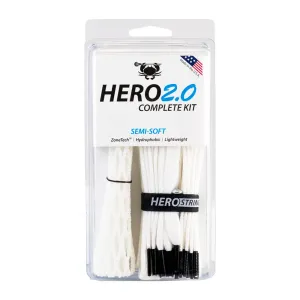 ECD Hero 2.0 Semi-Soft Lacrosse Mesh and Hero Strings Complete Stringing Kit