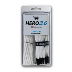 ECD Hero 3.0 Semi-Soft Lacrosse Mesh and Hero Strings Complete Stringing Kit