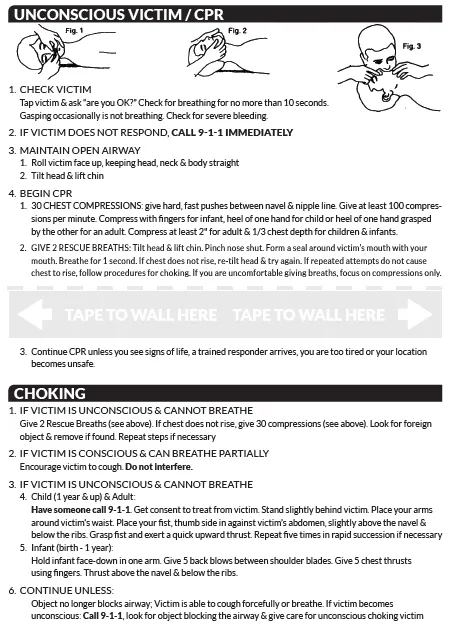 Ever Ready First Aid Chart & Illustration