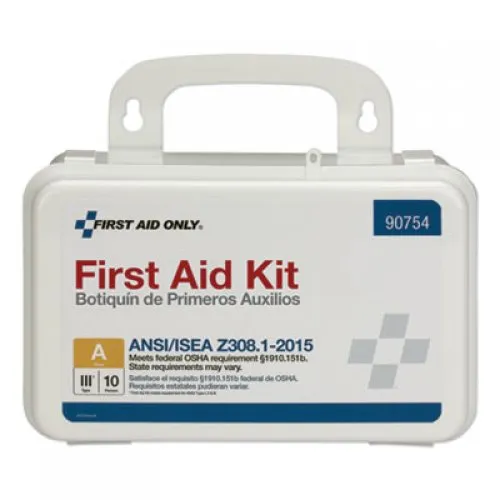 First Aid Only ANSI Class A 10 Person First Aid Kit, 71 Pieces (90754)