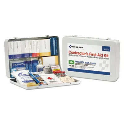 First Aid Only Contractor ANSI Class B First Aid Kit for 50 People, 254 Pieces (90671)