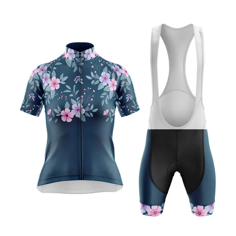 Floral Neck Cherry Blossom Club Cycling Kit