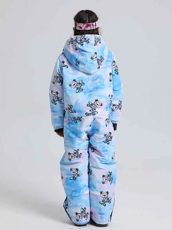 Girl & Boy's Animal World One Piece Snowsuits