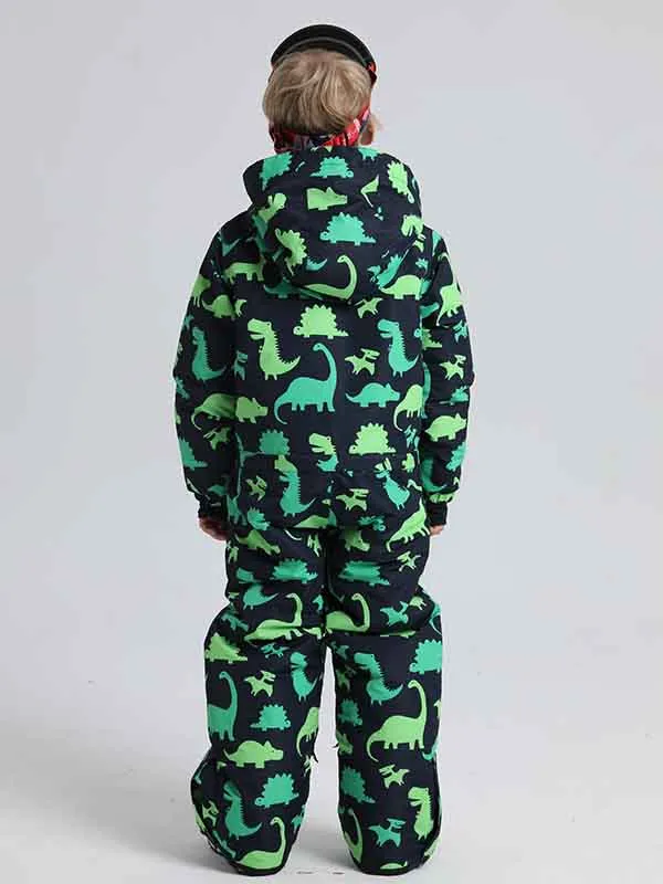 Girl & Boy's Animal World One Piece Snowsuits