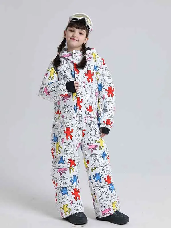 Girl & Boy's Animal World One Piece Snowsuits