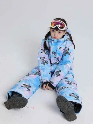 Girl & Boy's Animal World One Piece Snowsuits