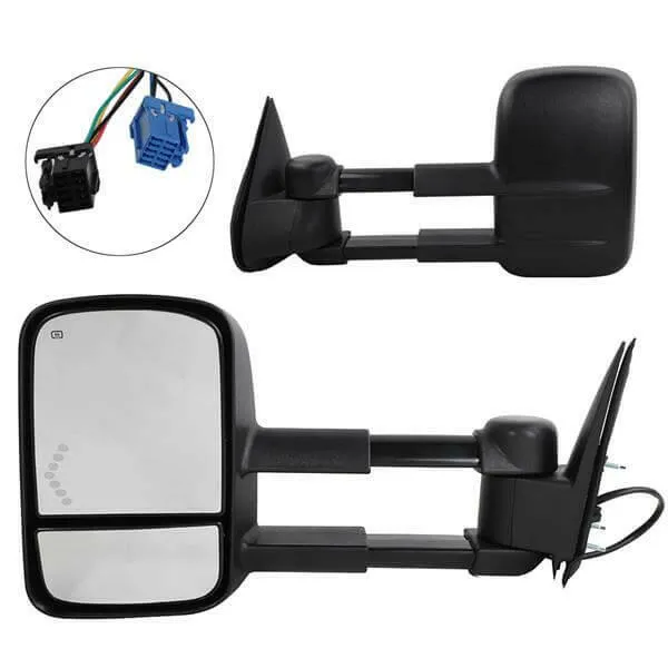 Heated LED Arrow Tow Mirror For 2003-2006 Chevrolet Silverado GMC