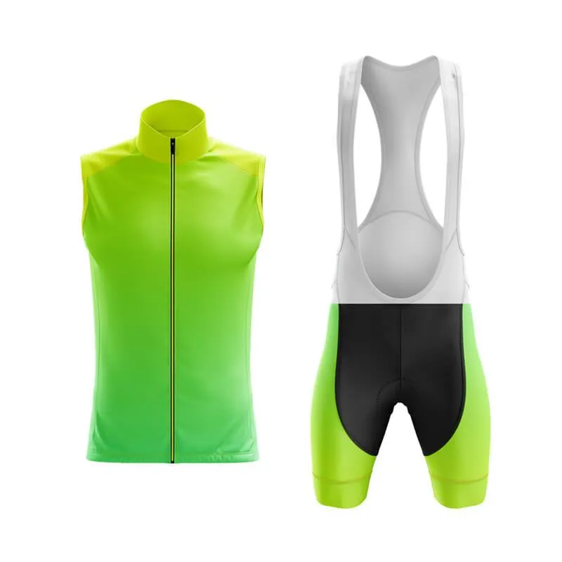 Hi Viz Yellow and Green Gradient Club Cycling Kit