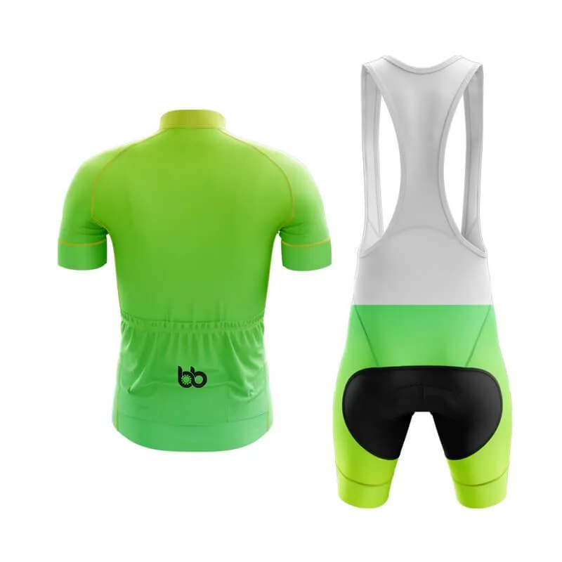 Hi Viz Yellow and Green Gradient Club Cycling Kit