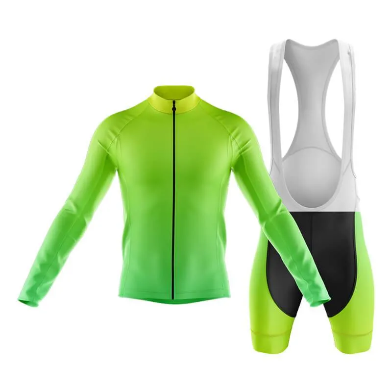 Hi Viz Yellow and Green Gradient Club Cycling Kit