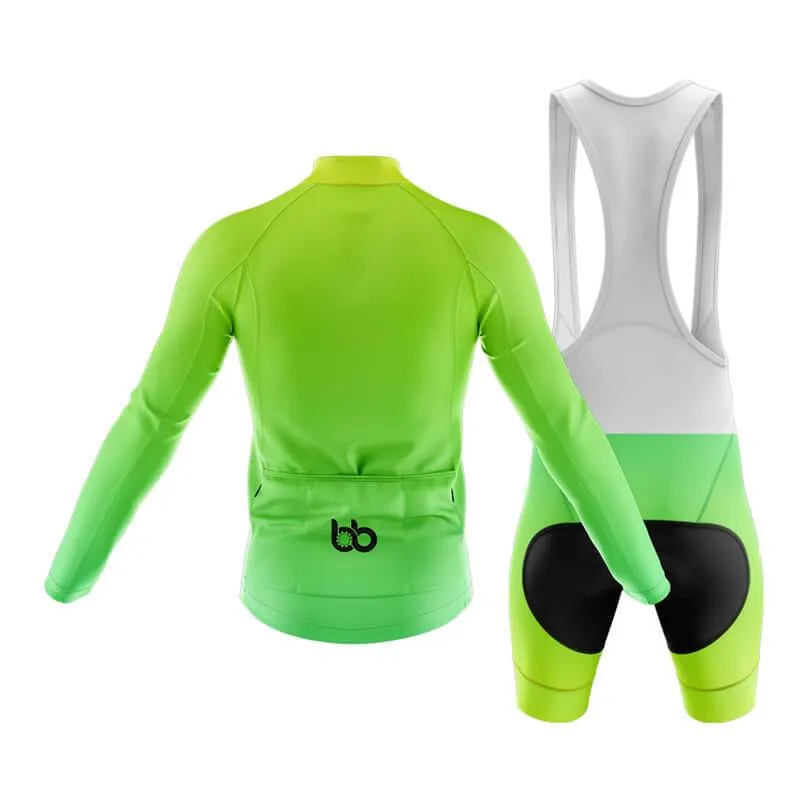 Hi Viz Yellow and Green Gradient Club Cycling Kit