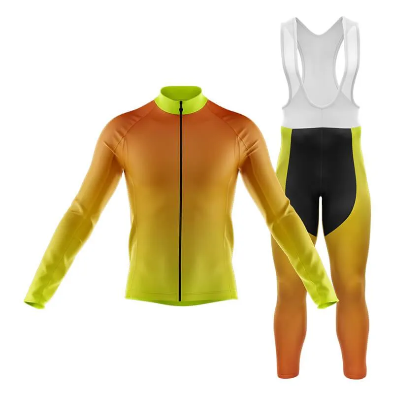 Hi Viz Yellow and Red Gradient Club Cycling Kit